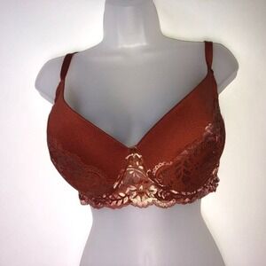 FA Sensual Brown Lace Bra‎ 38DD